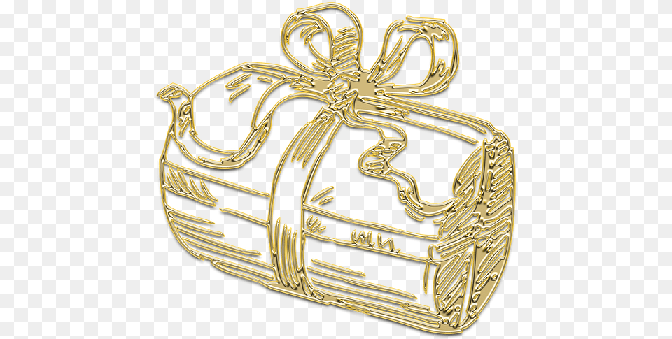 Gift New Year S Eve Box Christmas Holiday Gold Gold, Treasure, Accessories, Jewelry, Locket Free Png