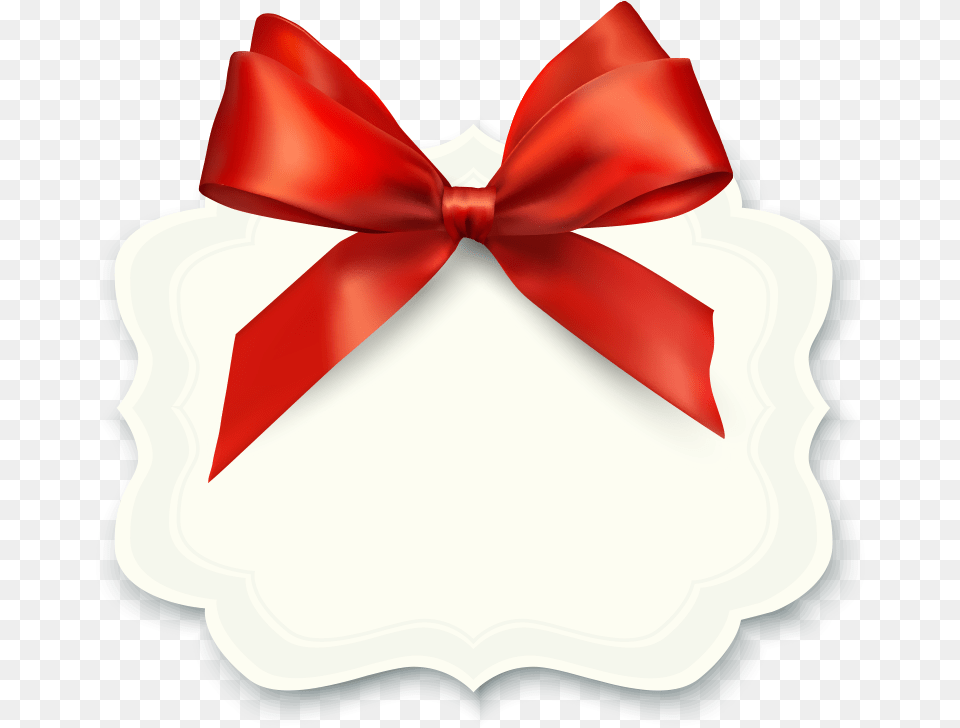 Gift Ribbon Illustration Vector Red Bow Birthday Card Hd Imahe Of Gift Ribbon, Accessories, Birthday Cake, Cake, Cream Png Image