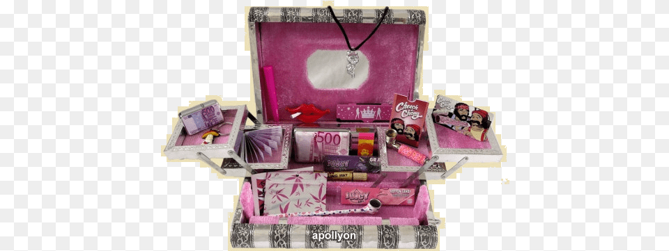 Gift Set Pink Smoke Coin Purse, Accessories, Box, Jewelry, Necklace Free Png