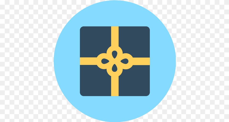 Gift Surprise Icon Cross, Symbol, Disk Free Png Download