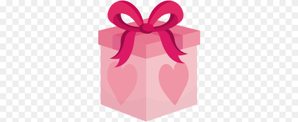Gift Valentines Day Christmas Pink Heart For Gift Wrapping, Baby, Person Free Png Download