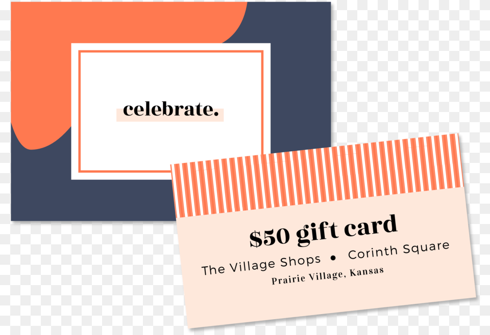 Giftcards Corinth Square Prairie Village Kansas Graphic Design, Paper, Text, Business Card Free Png