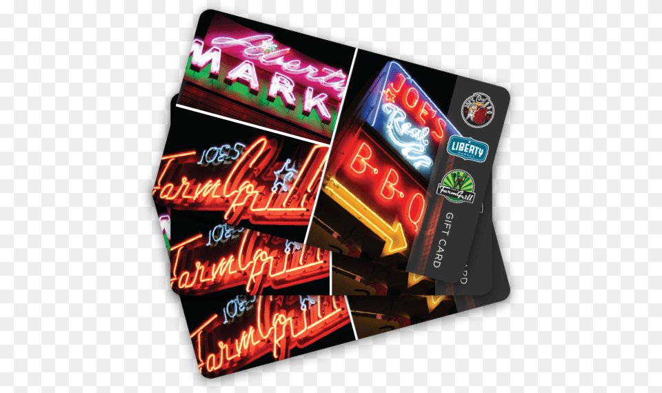 Giftcards Neon Flyer, Light, Scoreboard, Text Free Png Download
