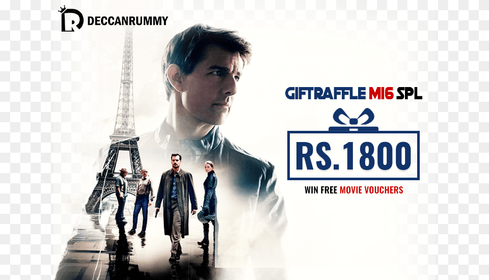 Giftraffle Mission Impossible Tom Cruise Mission Impossible Fallout, Poster, Advertisement, Clothing, Coat Free Transparent Png