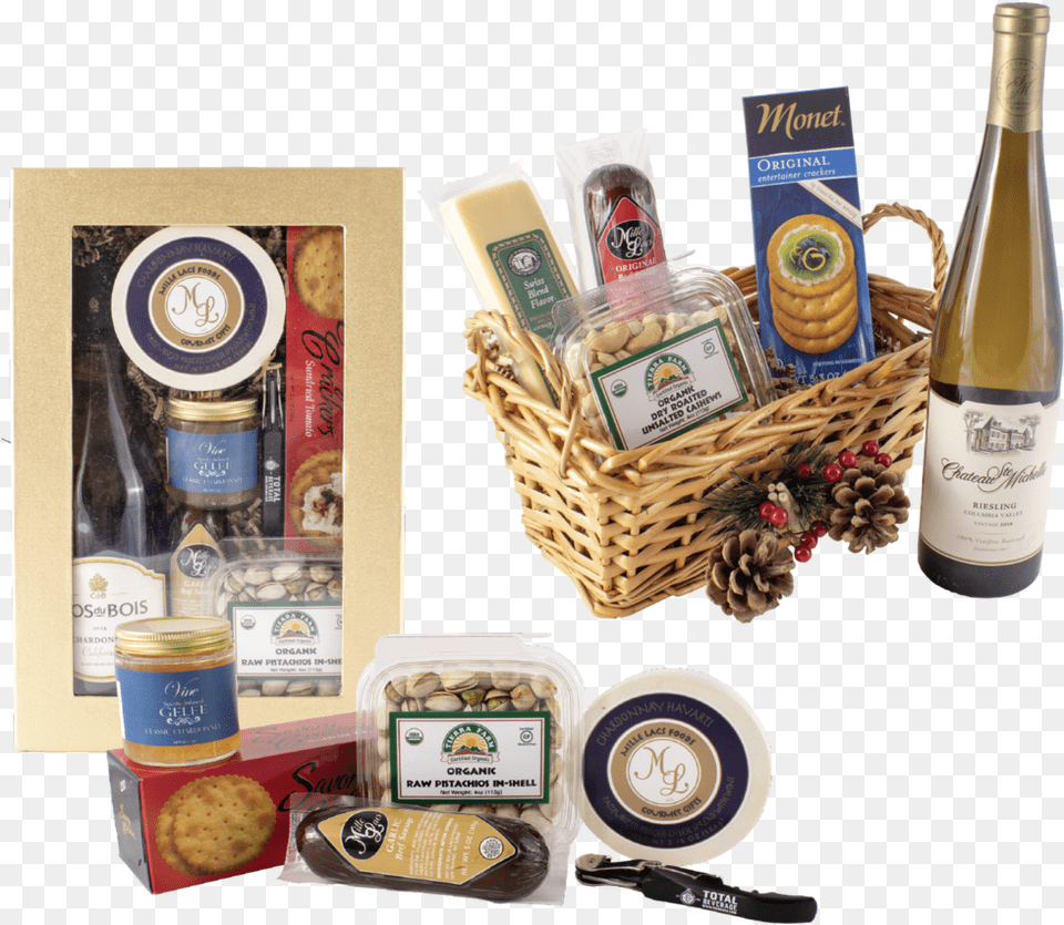 Gifts, Basket, Bottle, Can, Tin Png