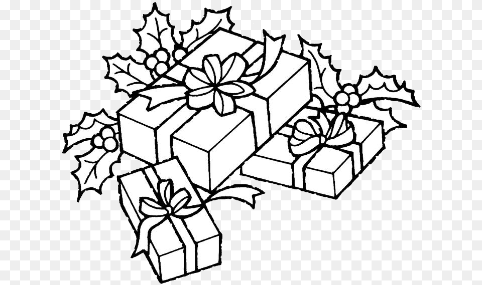 Gifts Drawing Christmas Gifts Coloring Sheets, Art, Gift, Pattern Free Png Download