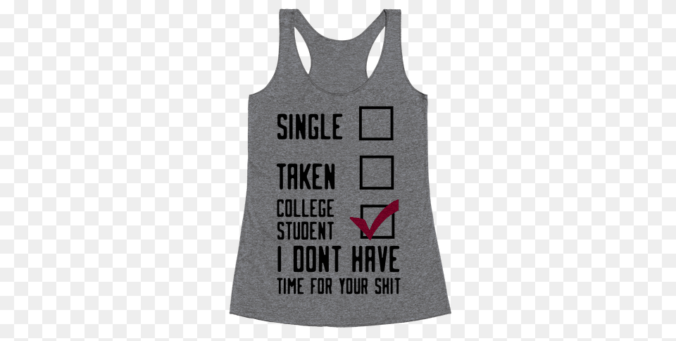 Gifts For College Students T Shirts Mugs And More Lookhuman, Clothing, Tank Top, Person Free Transparent Png