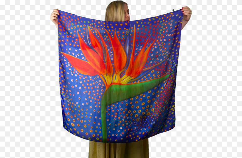 Gifts For Her Cocky Silk Square Scarf Bandana Bird Scarf, Adult, Female, Person, Woman Png Image