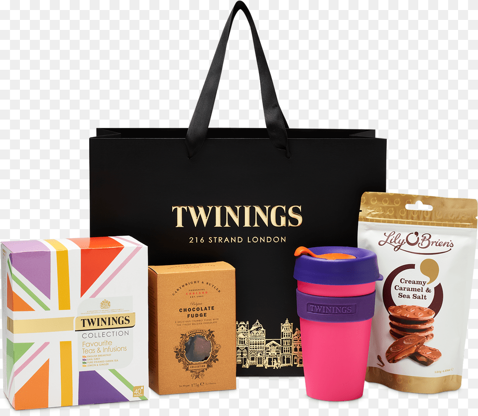 Gifts For Her Gift Bag Christmas Gift Bags Breakfast Tea, Bottle, Box, Shaker, Cardboard Free Png Download