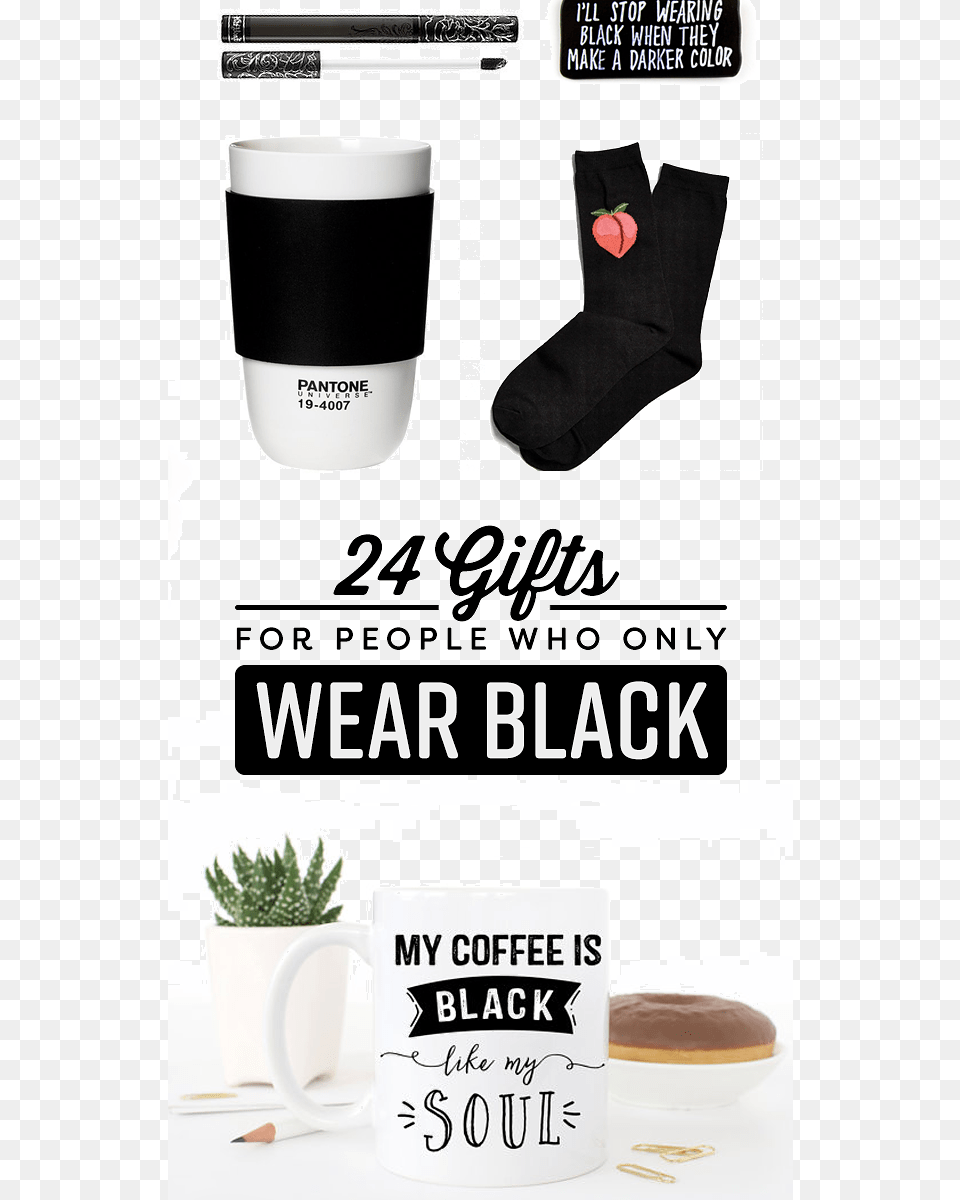 Gifts For People Who Only Wear Black Boot, Jar, Cup, Clothing, Hosiery Free Transparent Png
