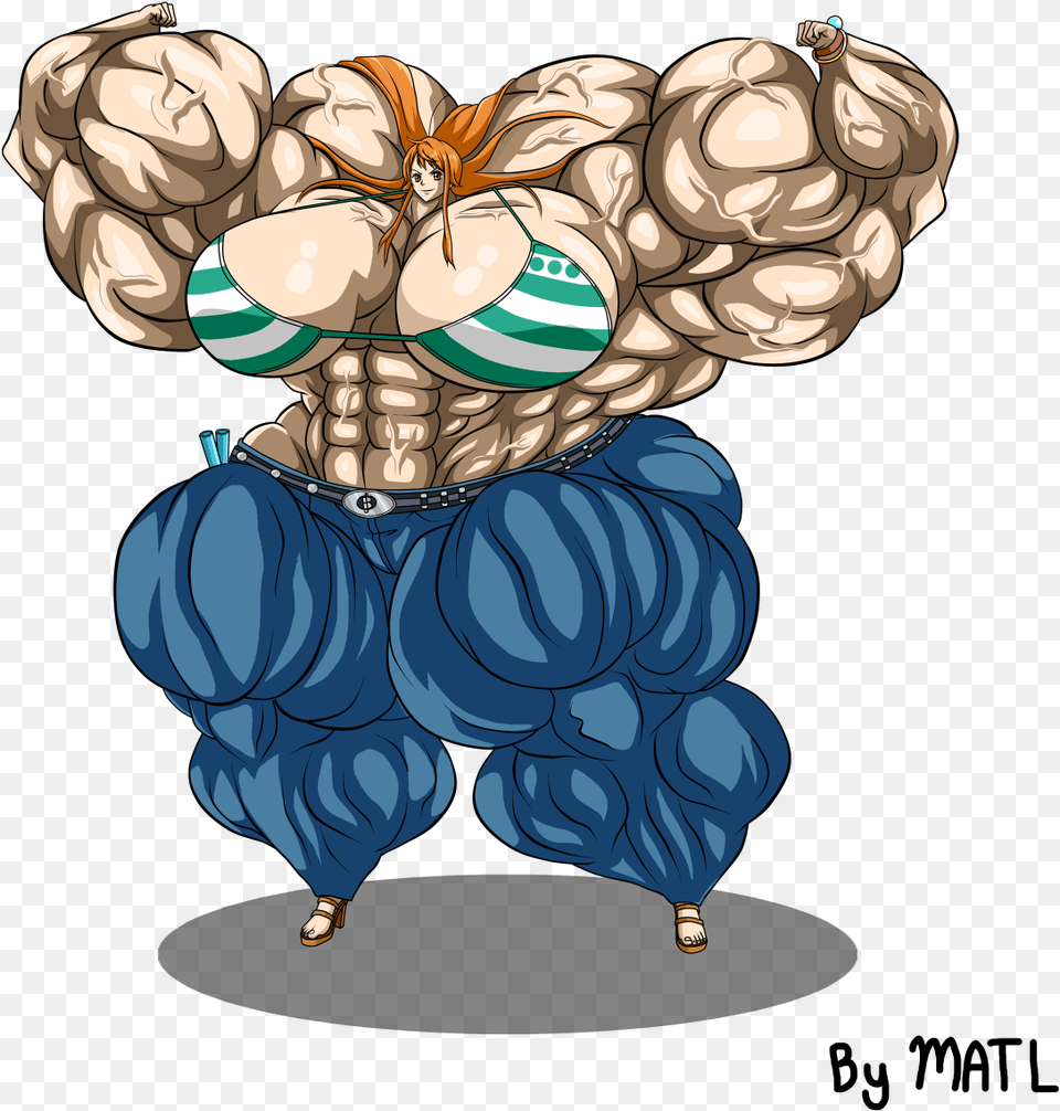 Giga Nami Download One Piece Nami Muscle, Publication, Book, Comics, Balloon Free Png