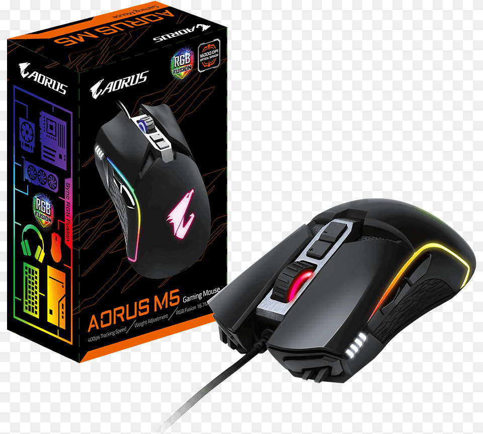 Gigabyte Aorus M5 Rgb, Computer Hardware, Electronics, Hardware, Mouse Free Transparent Png