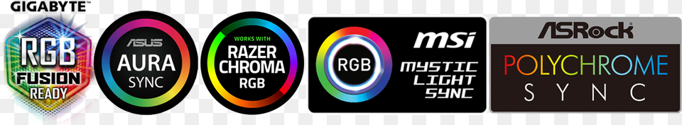 Gigabyte Fusion Asus Auro Razer Chroma Msi Mystic Light Circle, Logo, Art, Graphics, Text Png Image