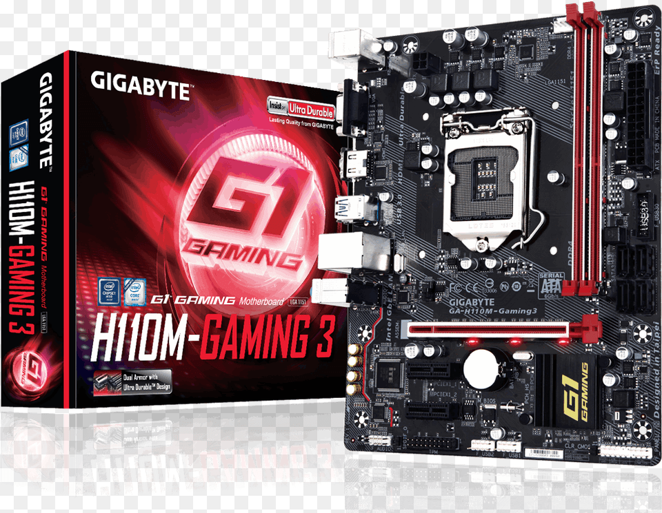 Gigabyte Ga H110m Gaming, Computer Hardware, Electronics, Hardware Free Png