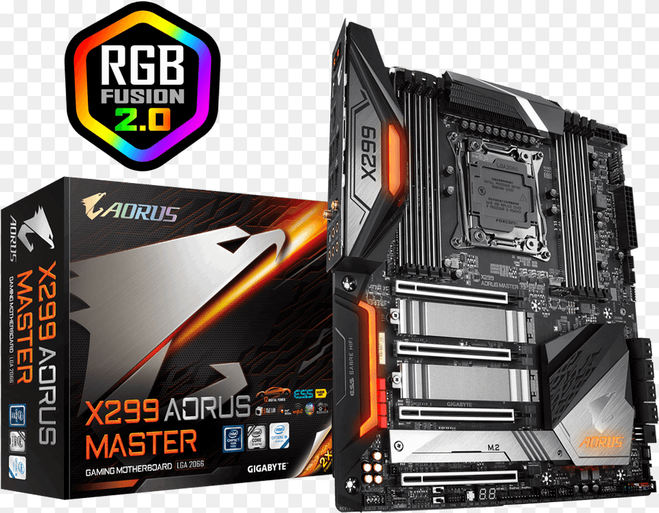 Gigabyte X299 Aorus Master, Computer Hardware, Electronics, Hardware, Computer Free Png Download