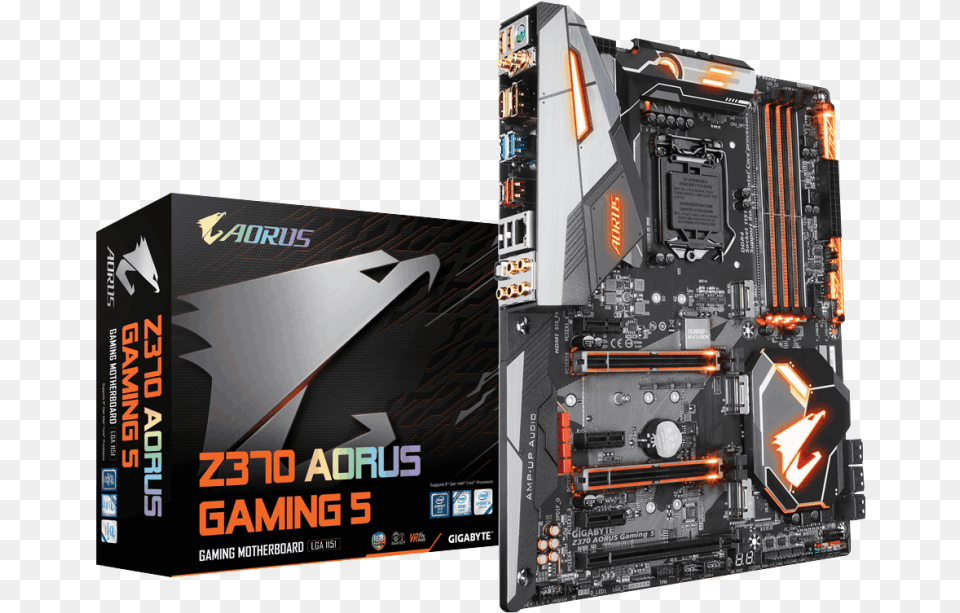 Gigabyte Z370 Aorus Gaming Gigabyte Z370 Aorus Gaming, Computer Hardware, Electronics, Hardware, Computer Free Png Download