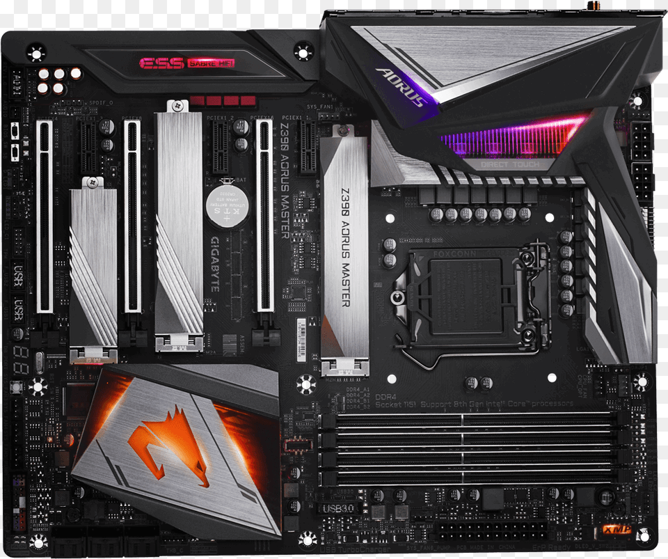 Gigabyte Z390 Master, Computer Hardware, Electronics, Hardware, Computer Free Transparent Png