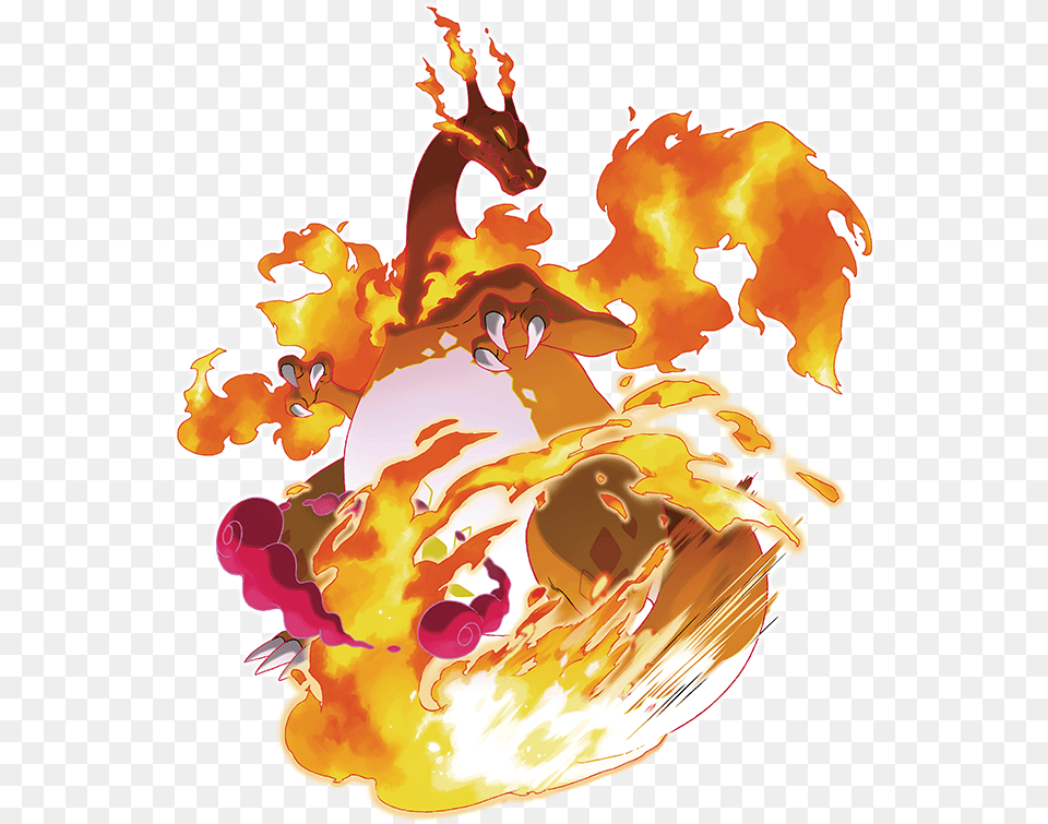 Gigantamax Charizard Marketing Art Gigantamax Eevee, Person, Fire, Flame Free Transparent Png