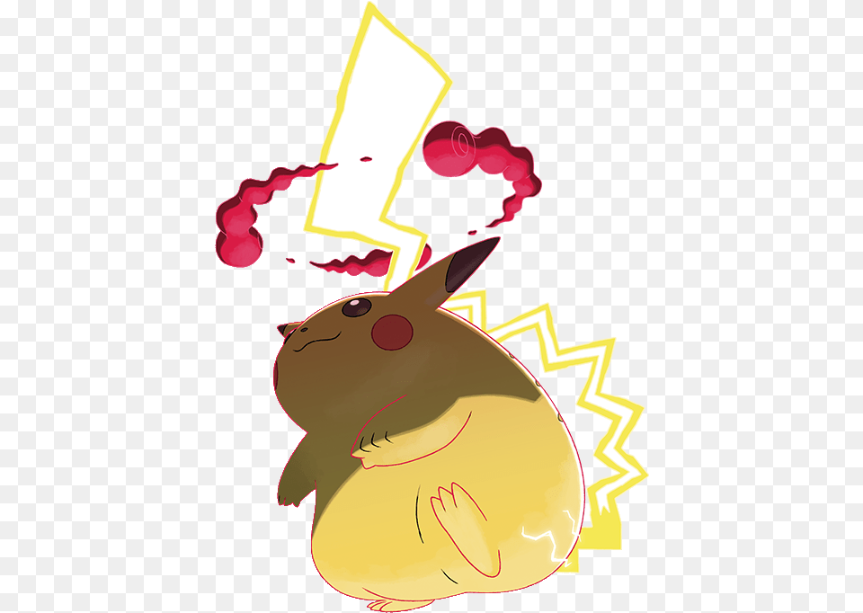 Gigantamaxing Pikachu, Animal, Mammal Free Png