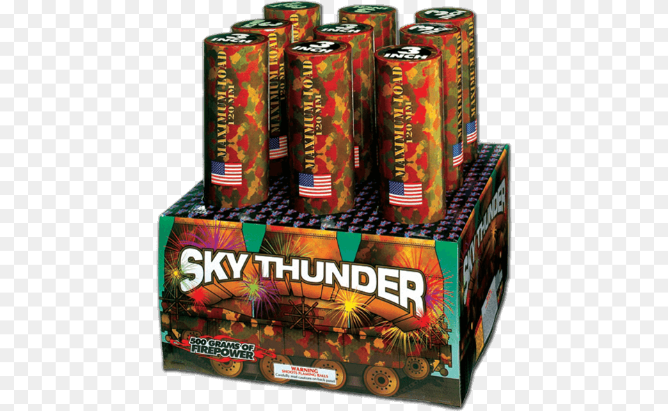 Gigantic Bursts Of Alternating Green And Silver Red Fireworks 500 Gram, Can, Tin Png