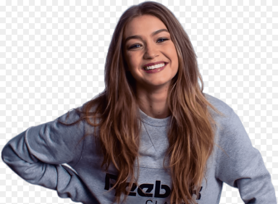 Gigi Hadid White Background Download Gigi Hadid, Smile, Face, Happy, Head Free Png