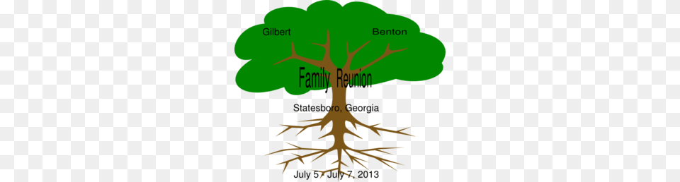 Gilbert Benton Family Reunion Clip Art, Plant, Root Png Image