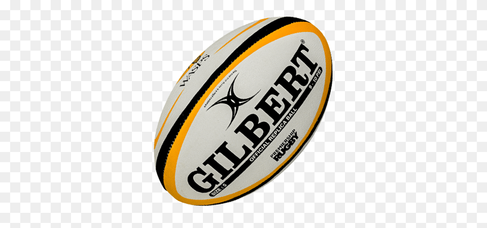 Gilbert Rugby Store Wasps Rugbys Original Brand, Ball, Rugby Ball, Sport Free Png Download