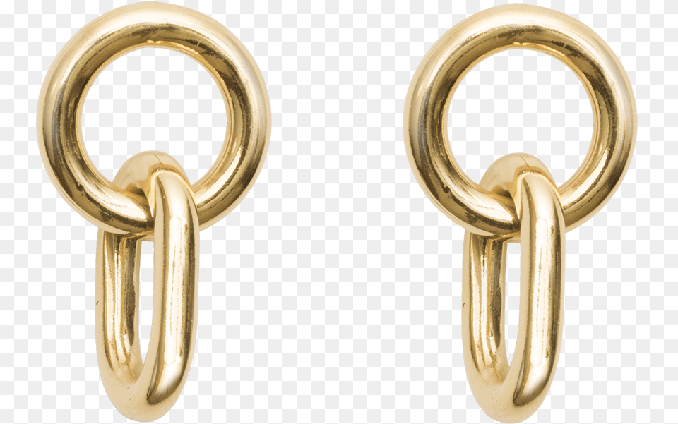 Gilda Earrings Body Jewelry, Gold, Chain Free Png