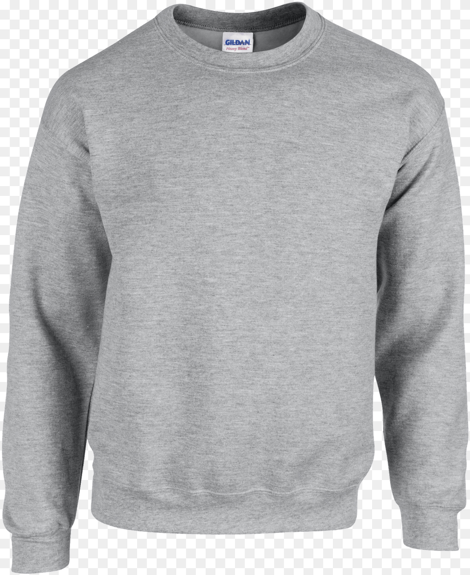 Gildan Sports Grey, Sweatshirt, Clothing, Sweater, Knitwear Free Png
