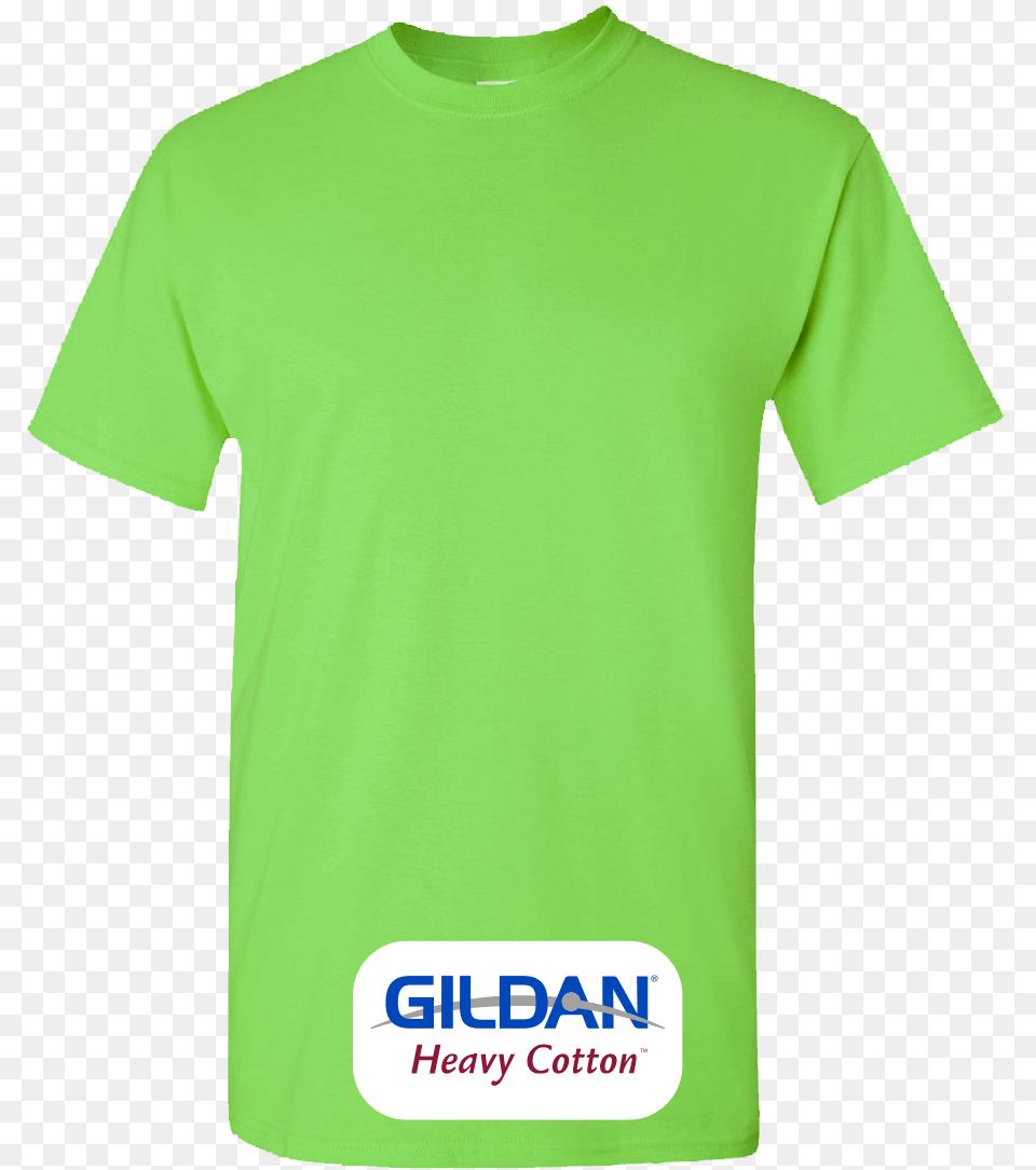 Gildan Custom Neon Green T Shirts Neon Plain T Shirt Colors, Clothing, T-shirt Free Transparent Png