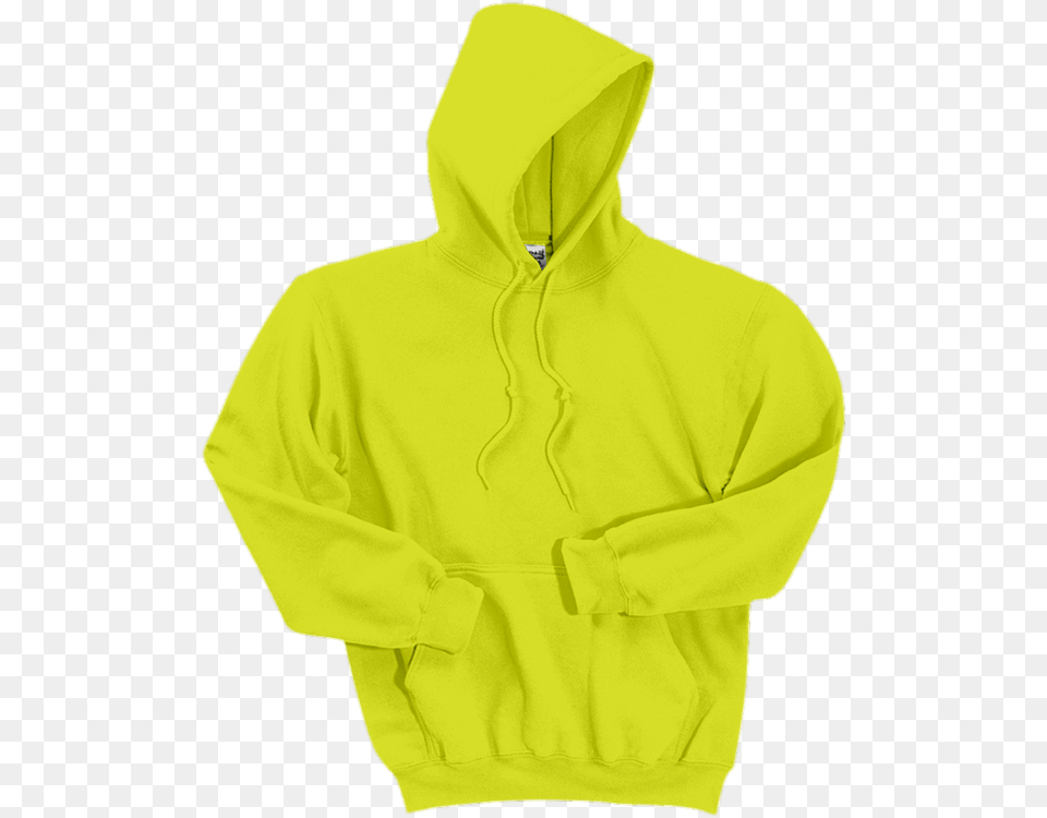 Gildan Dryblend Pullover Hooded Sweatshirt Safety Orange Hooded Sweatshirt, Clothing, Hood, Hoodie, Knitwear Free Transparent Png