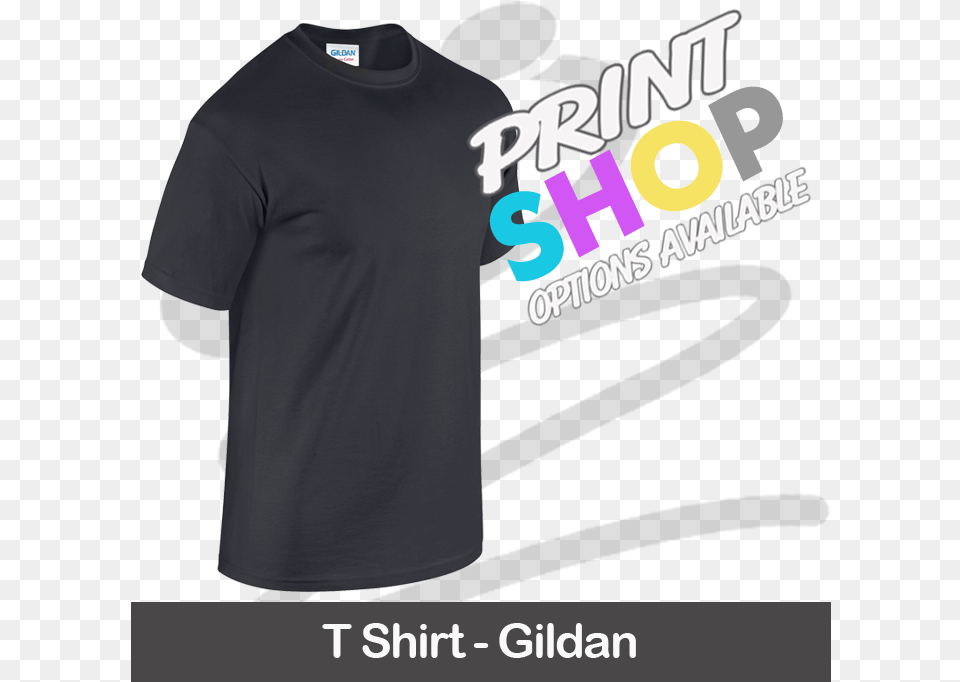 Gildan Heavy Cotton T Shirt Active Shirt, Clothing, T-shirt Free Transparent Png