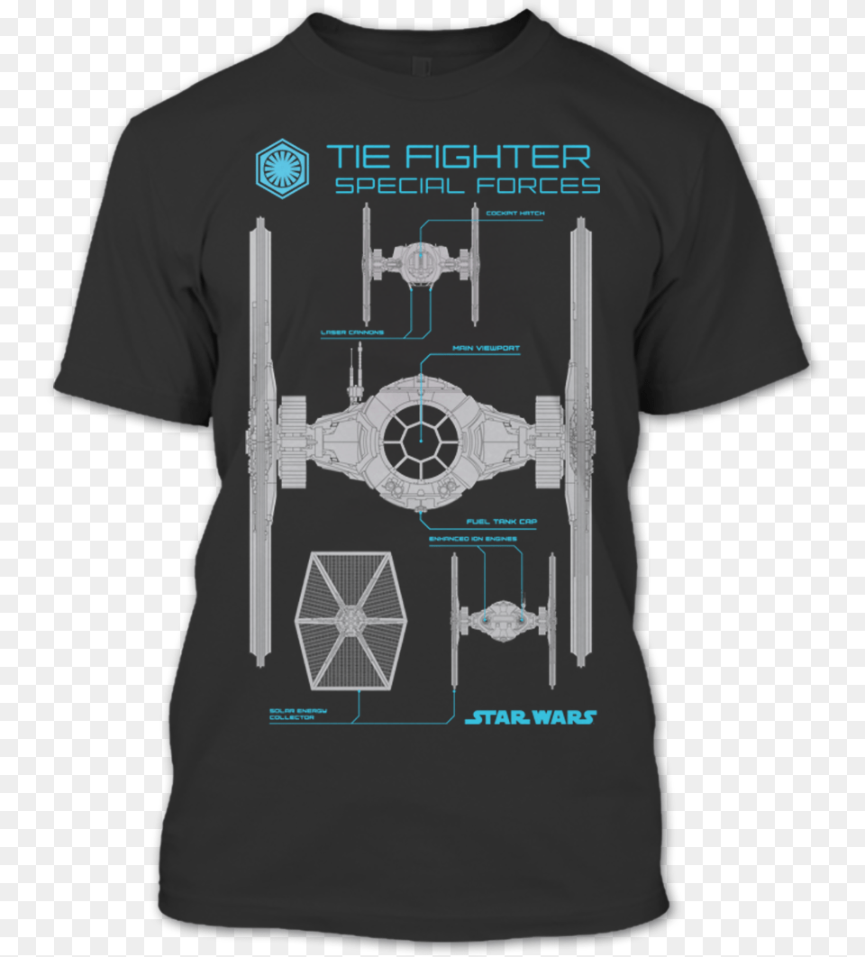 Gildan Menu0027s T Shirts Star Wars Tie Fighter Tshirt, Clothing, T-shirt, Shirt, Gun Free Png