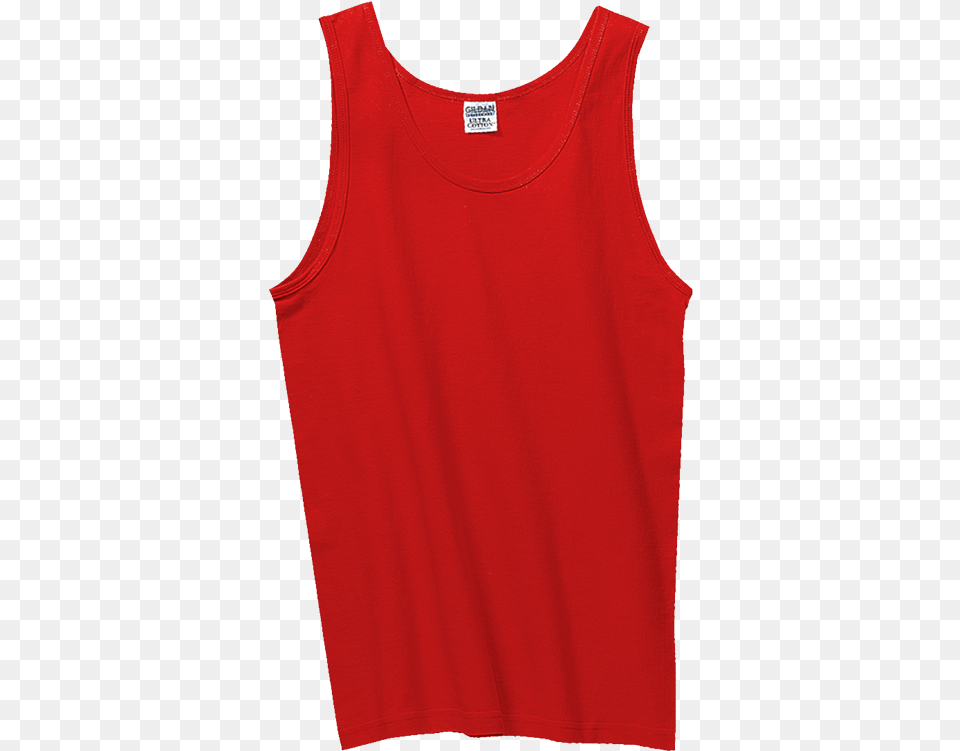 Gildan Red Tank Top Clipart Gildan Tank Top, Clothing, Tank Top, Undershirt, Blouse Png Image