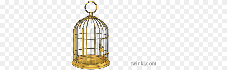 Gilded Cage Cell Bird Prison Lock Ks2 Illustration Twinkl Cage Free Png Download