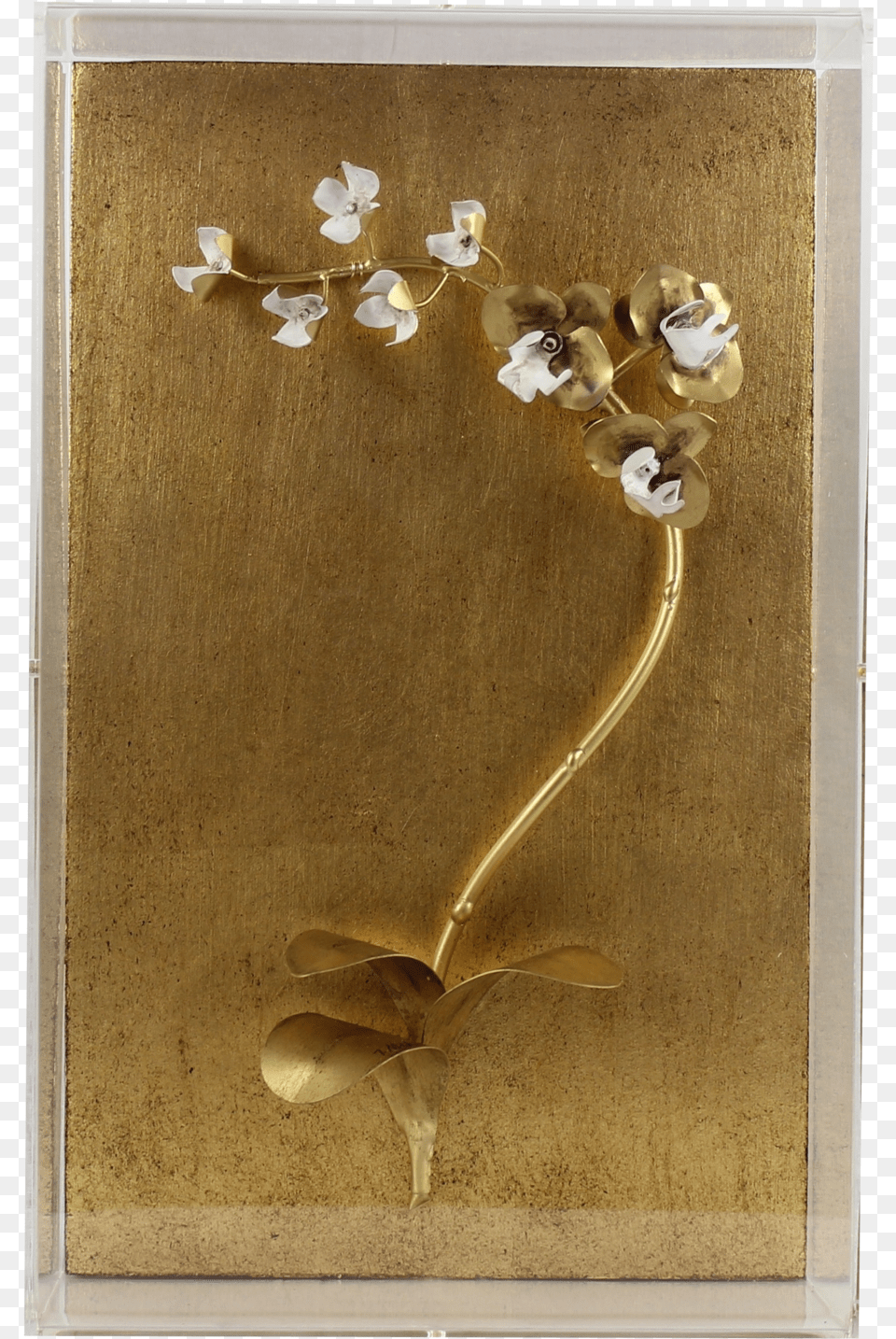 Gilded Orchid Floral Design, Envelope, Greeting Card, Mail, Flower Png Image