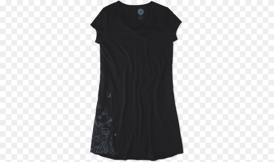 Gilet Lungo Nero Elegante, Clothing, T-shirt, Blouse Free Png