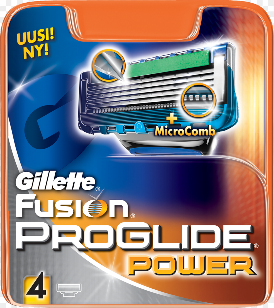 Gillette Proglide Power Blad 4 Pack Gillette Fusion Proglide Power Blades 4 Pack, Weapon, Blade, Mailbox Free Png