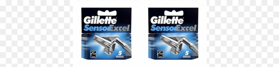 Gillette Sensor Excel Razor Blades 2 5 Packs Gillette Sensor Excel, Blade, Weapon Free Png Download