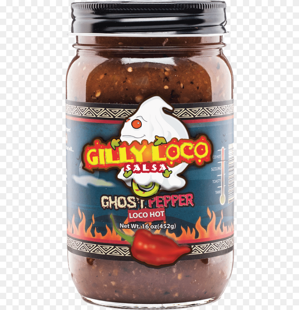 Gilly Loco Ghost Pepper Salsaclass Gilly Salsa, Food, Relish, Pickle, Can Free Transparent Png