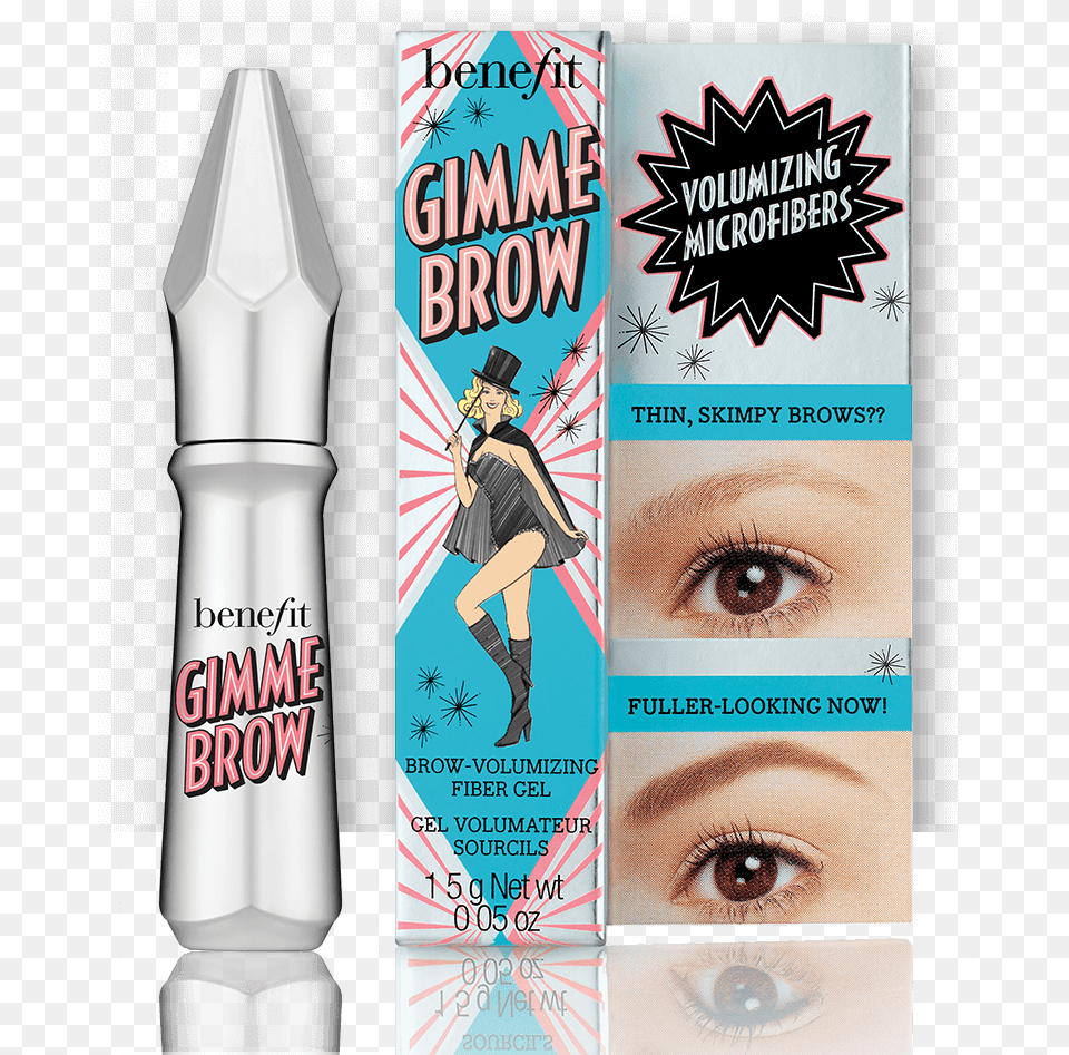 Gimme Brow Volumizing Eyebrow Gel Benefit Gimme Brow Mini, Publication, Book, Adult, Person Free Transparent Png