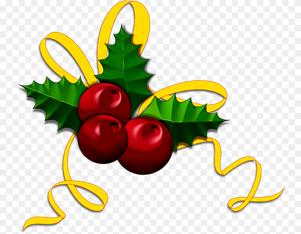 Gimp Chat Christmas Holly Illustration, Food, Fruit, Plant, Produce Free Transparent Png
