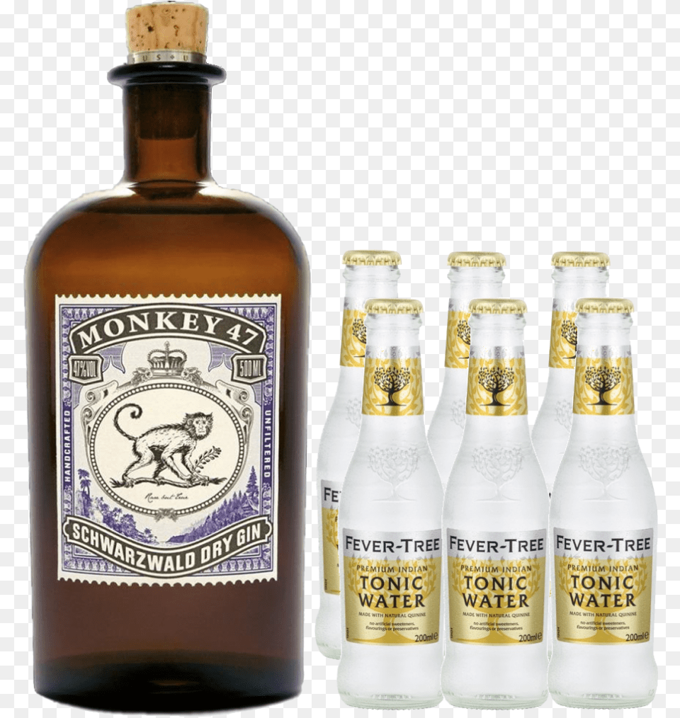 Gin Tonic Set Gin Monkey, Alcohol, Beer, Beverage, Bottle Free Png Download