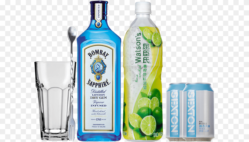 Ginebra Bombai Con Agua Tonic, Can, Tin, Alcohol, Beverage Free Png Download