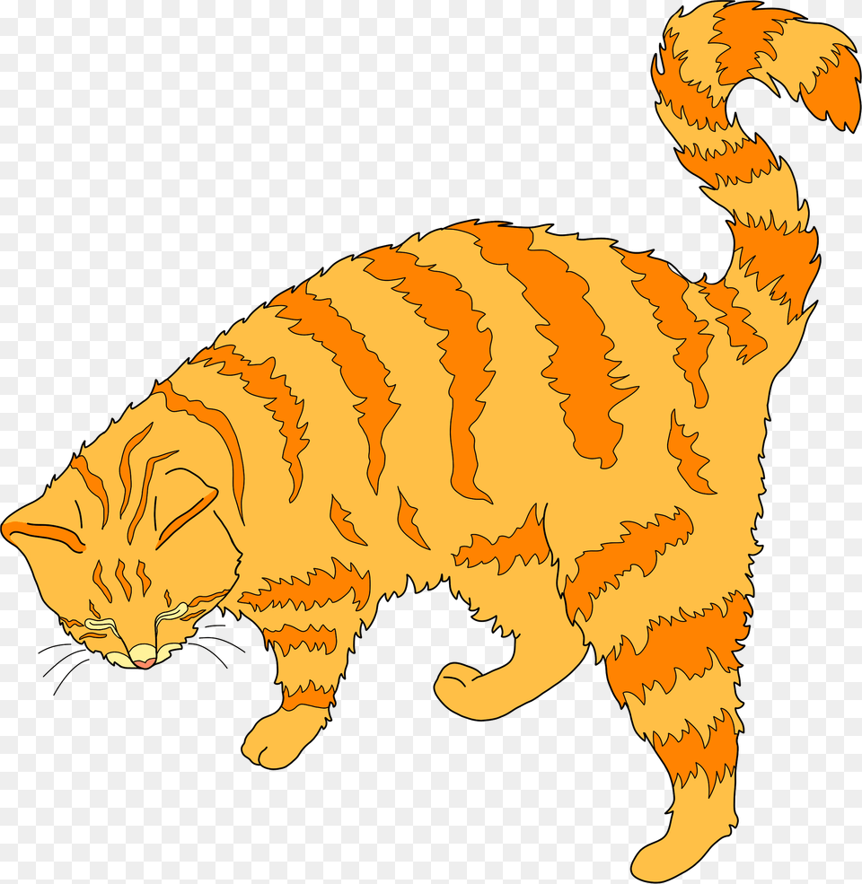 Ginger Cat Clipart, Animal, Mammal, Manx, Pet Free Png