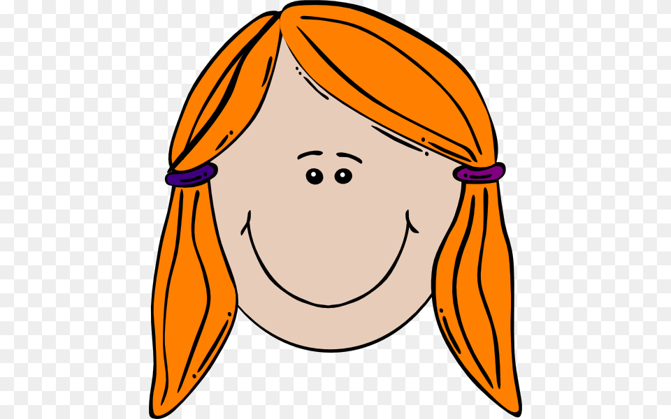 Ginger Girl Clip Art Red Hair Girl Clipart, People, Person, Baby, Face Png