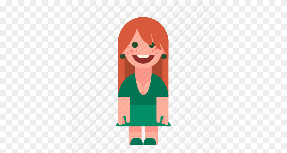Ginger Girl Laughing Red Redhead Smiling Woman Icon, Baby, Person, Face, Head Free Png