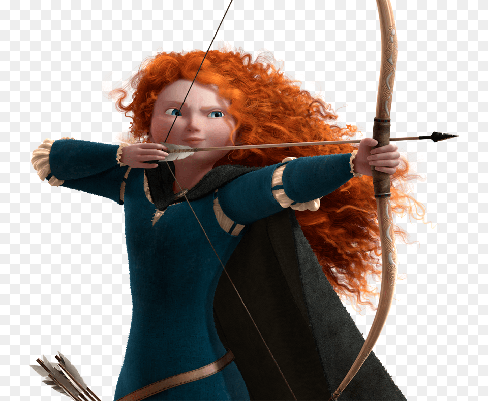Ginger Heads Images Merida Hd Wallpaper And Background Disney And Pixar Main Characters, Adult, Weapon, Sport, Person Free Png Download