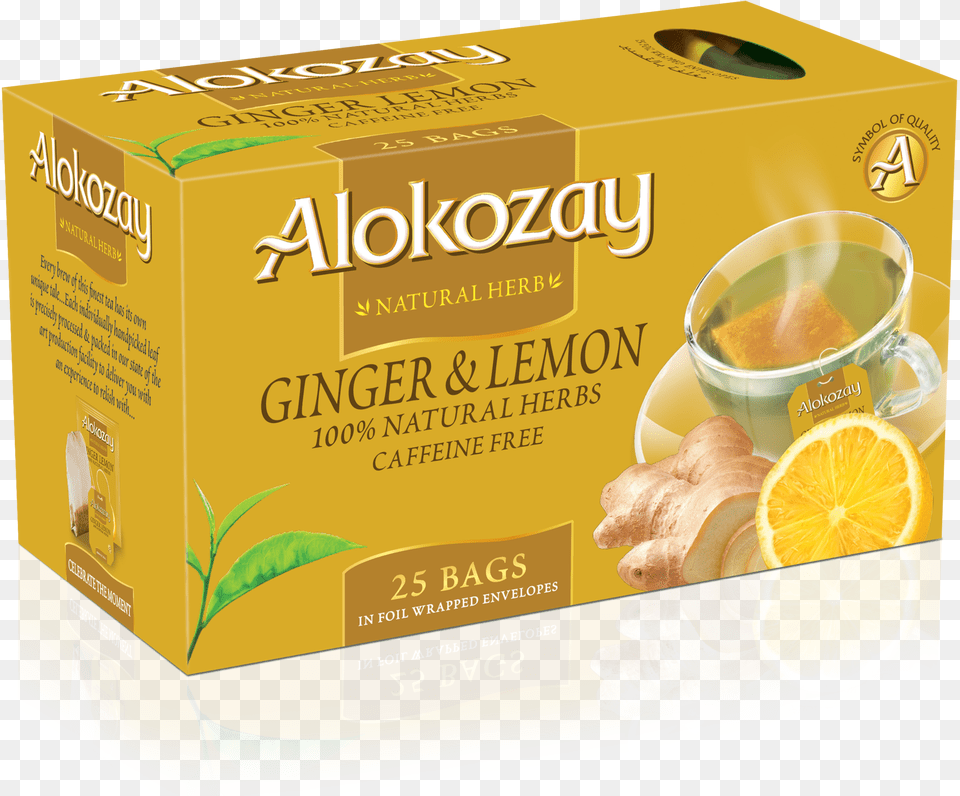 Ginger Lemon Tea Alokozay Ginger And Lemon Tea, Herbal, Herbs, Plant, Cup Free Transparent Png