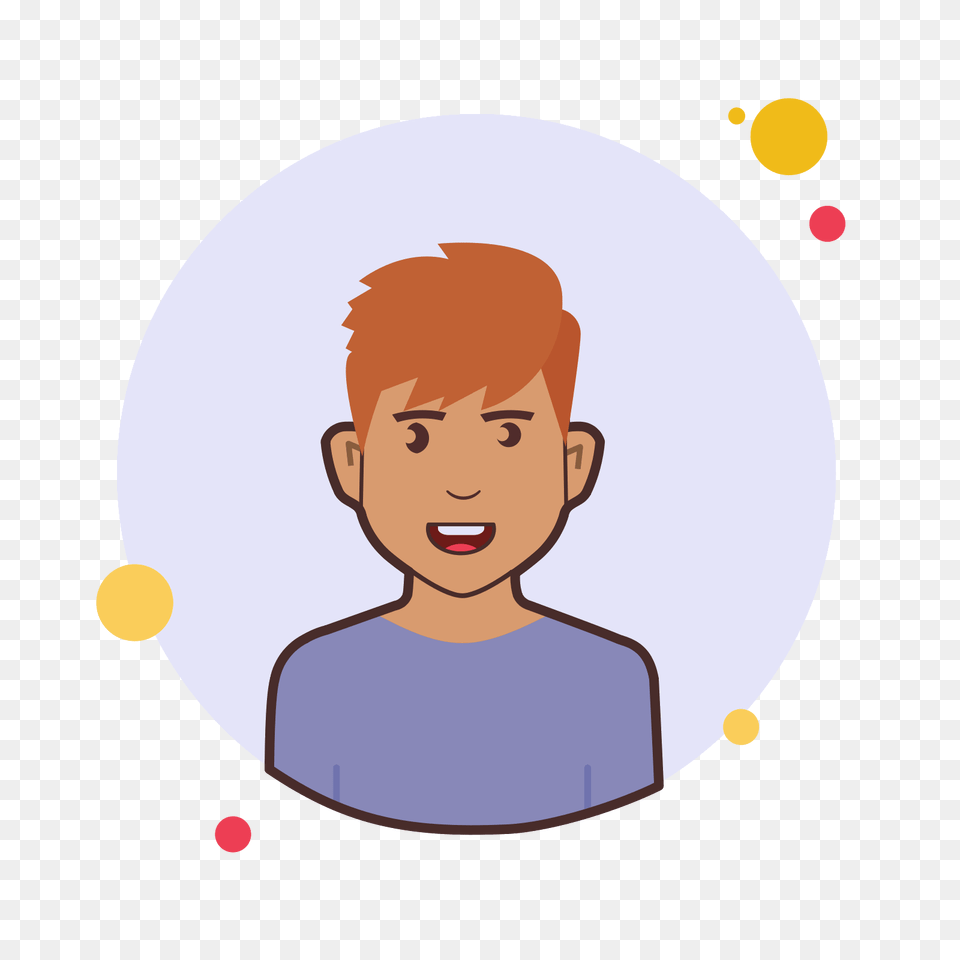 Ginger Man In Violet Shirt, Face, Head, Person, Photography Free Transparent Png